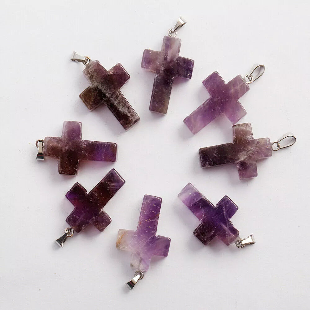โ๏ธ100% Handmade Crystal Cross Healing Heart (๐๐ก๐๐ ๐๐ฆ๐ข๐ญ๐ก ๐๐๐ง๐๐ฆ๐๐๐)
