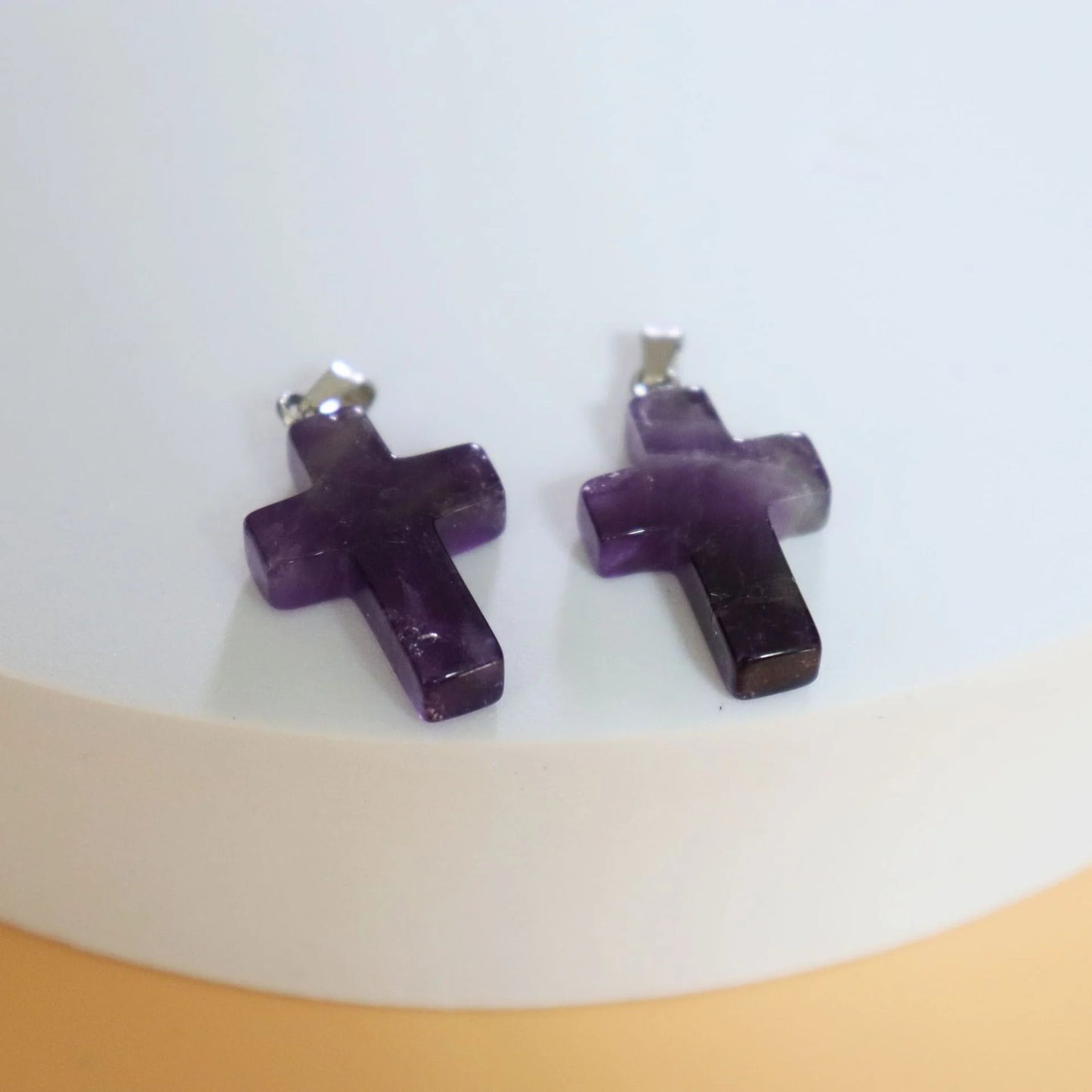 โ๏ธ100% Handmade Crystal Cross Healing Heart (๐๐ก๐๐ ๐๐ฆ๐ข๐ญ๐ก ๐๐๐ง๐๐ฆ๐๐๐)