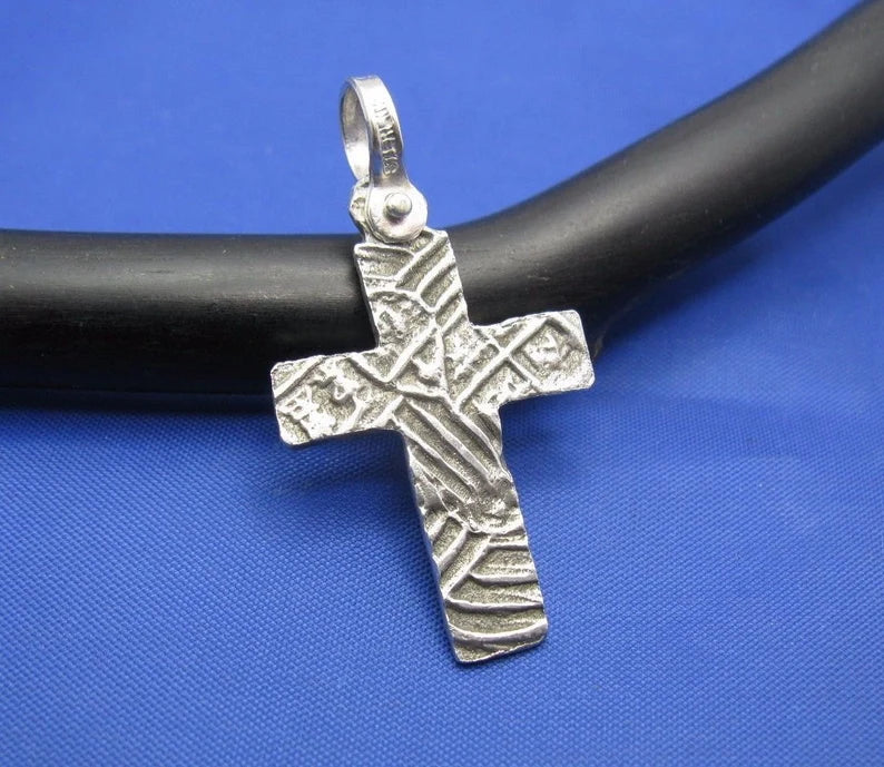 Sterling Silver Unique Artisan Handcrafted Custom Atocha Coin Cross Pendant