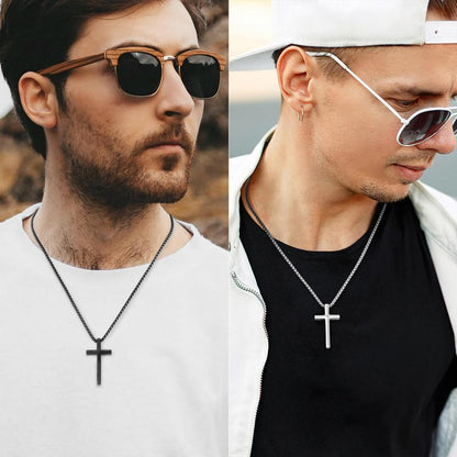Black and Silver Cross