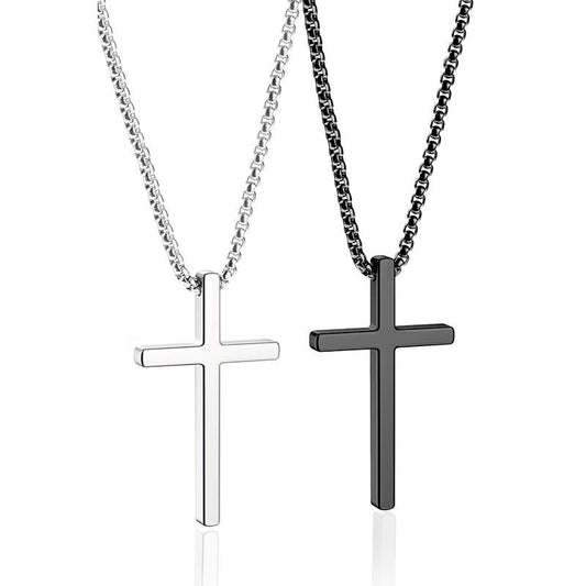Black and Silver Cross
