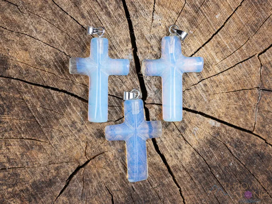 Crystal Cross Pendant - Christian Easter Gifts, Gemstone Handmade Jewelry, E0751