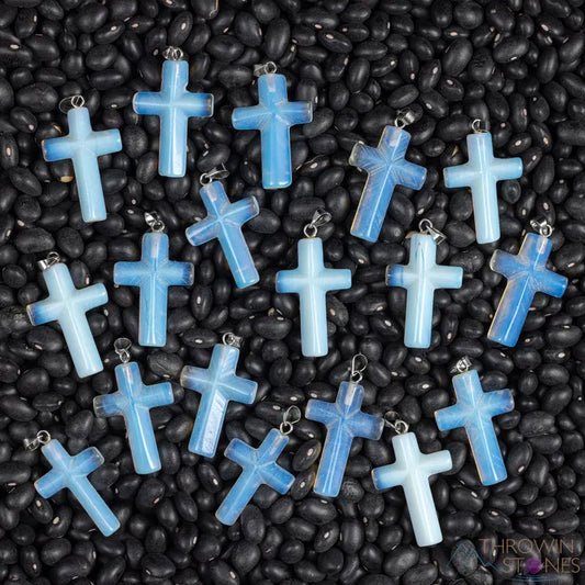 Crystal Cross Pendant - Christian Easter Gifts, Gemstone Handmade Jewelry, E0751