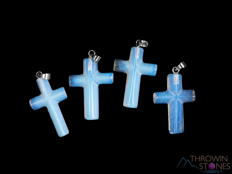 Crystal Cross Pendant - Christian Easter Gifts, Gemstone Handmade Jewelry, E0751